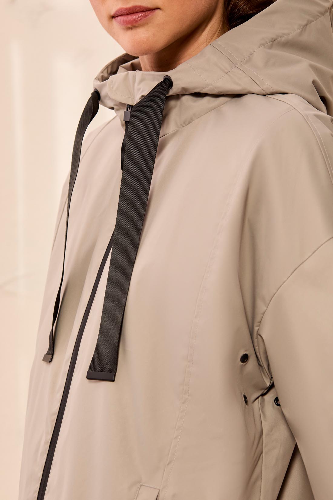 Tribal Hydrochromatic Hooded Zip-Up Rain Jacket - Juli's Wearable Art