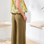 Tribal Lined Bubble Hem Blouse with Neck Detail | Kiwi Zest - Juli's Wearable Art