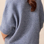 Tribal Lofty Extended Sleeve Sweater | Heather Denim - Juli's Wearable Art