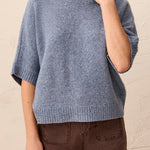 Tribal Lofty Extended Sleeve Sweater | Heather Denim - Juli's Wearable Art