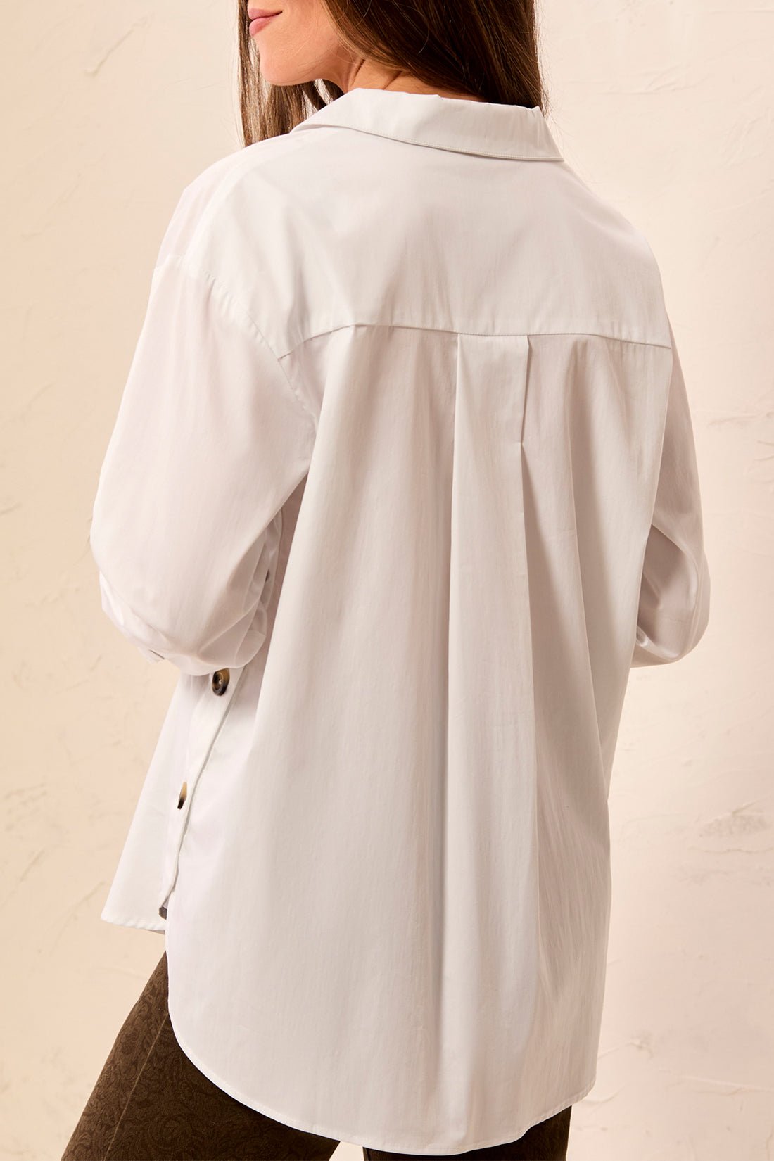Tribal Long Sleeve Button Front Blouse with Side Seam Plackets - Juli's Wearable Art