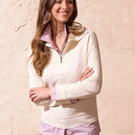Tribal Long Sleeve Button-Front Shirt with Side Panels | Violet Ice - Juli's Wearable Art