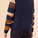 Tribal Long Sleeve Crew Neck Sweater Cardigan | Stellar - Juli's Wearable Art
