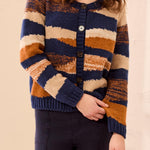Tribal Long Sleeve Crew Neck Sweater Cardigan | Stellar - Juli's Wearable Art
