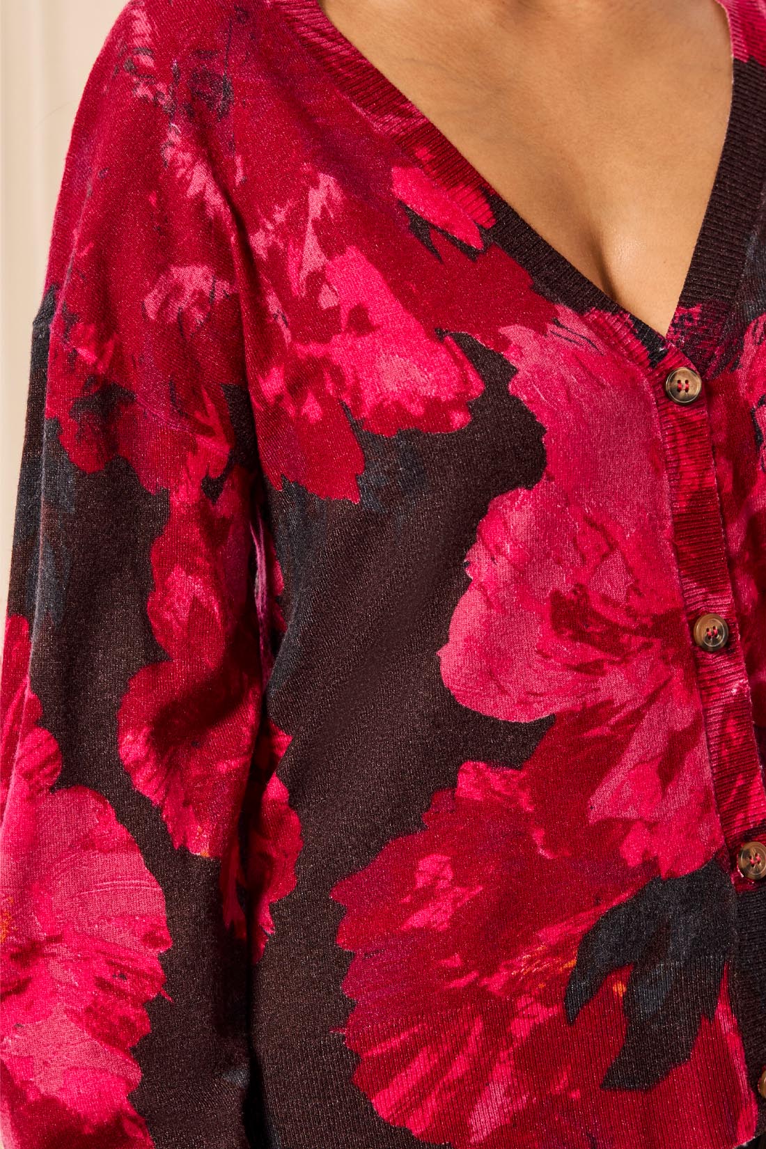 Tribal Long Sleeve Floral Cardigan | Jazzy