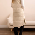 Tribal Long Zip-Front Quilted Vest | Moonstone - Juli's Wearable Art