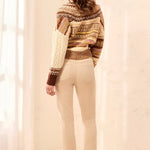 Tribal Micro Cord Audrey Pull-On Slim Jeans | Antique White - Juli's Wearable Art