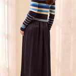 Tribal Mixed Media Ribbed Knit Maxi Dress - Juli's Wearable Art