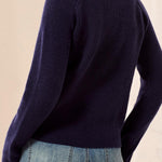 Tribal Mixed Media Sweater Jacket with Denim Details | Nightfall - Juli's Wearable Art