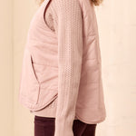 Tribal Packable Puffer Vest | Violet Ice - Juli's Wearable Art