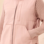 Tribal Packable Puffer Vest | Violet Ice - Juli's Wearable Art