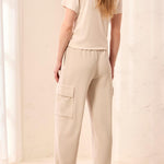 Tribal Pull-On Cargo Ankle Pants | Sand Dune - Juli's Wearable Art