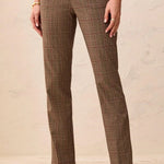 Tribal Sculpt Stretch Plaid Pull-On Kick-Flare Pants | Jazzy - Juli's Wearable Art