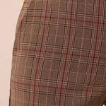 Tribal Sculpt Stretch Plaid Pull-On Kick-Flare Pants | Jazzy - Juli's Wearable Art