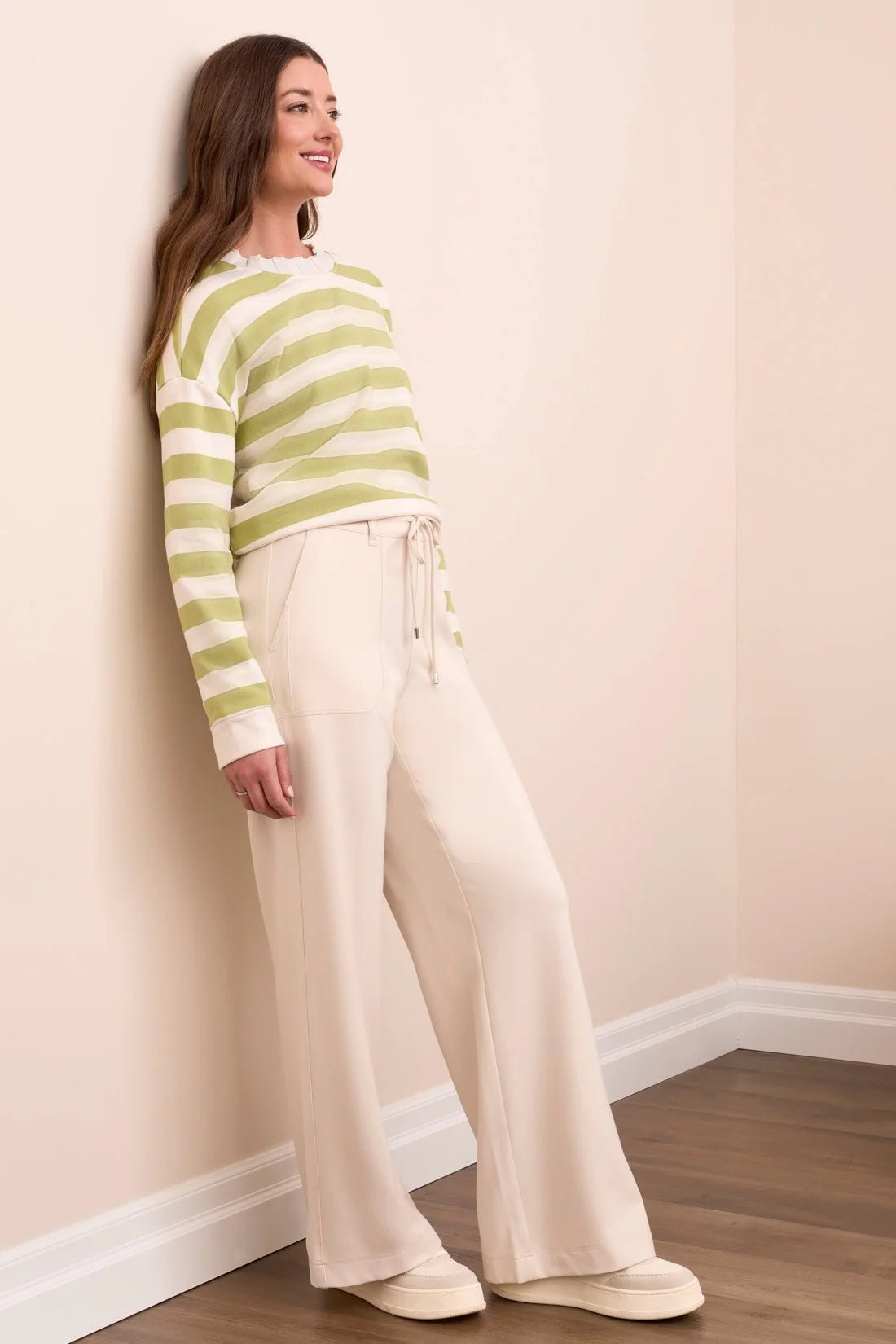 Tribal Signature Everybody Stretch Ponte Palazzo Pull - On Pants - Juli's Wearable Art