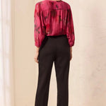 Tribal Signature Luxury Twill Straight Leg Cuffed Pull-On Pants | Black - Juli's Wearable Art