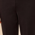 Tribal Signature Luxury Twill Straight Leg Cuffed Pull-On Pants | Black - Juli's Wearable Art