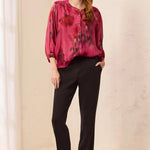 Tribal Signature Luxury Twill Straight Leg Cuffed Pull-On Pants | Black - Juli's Wearable Art