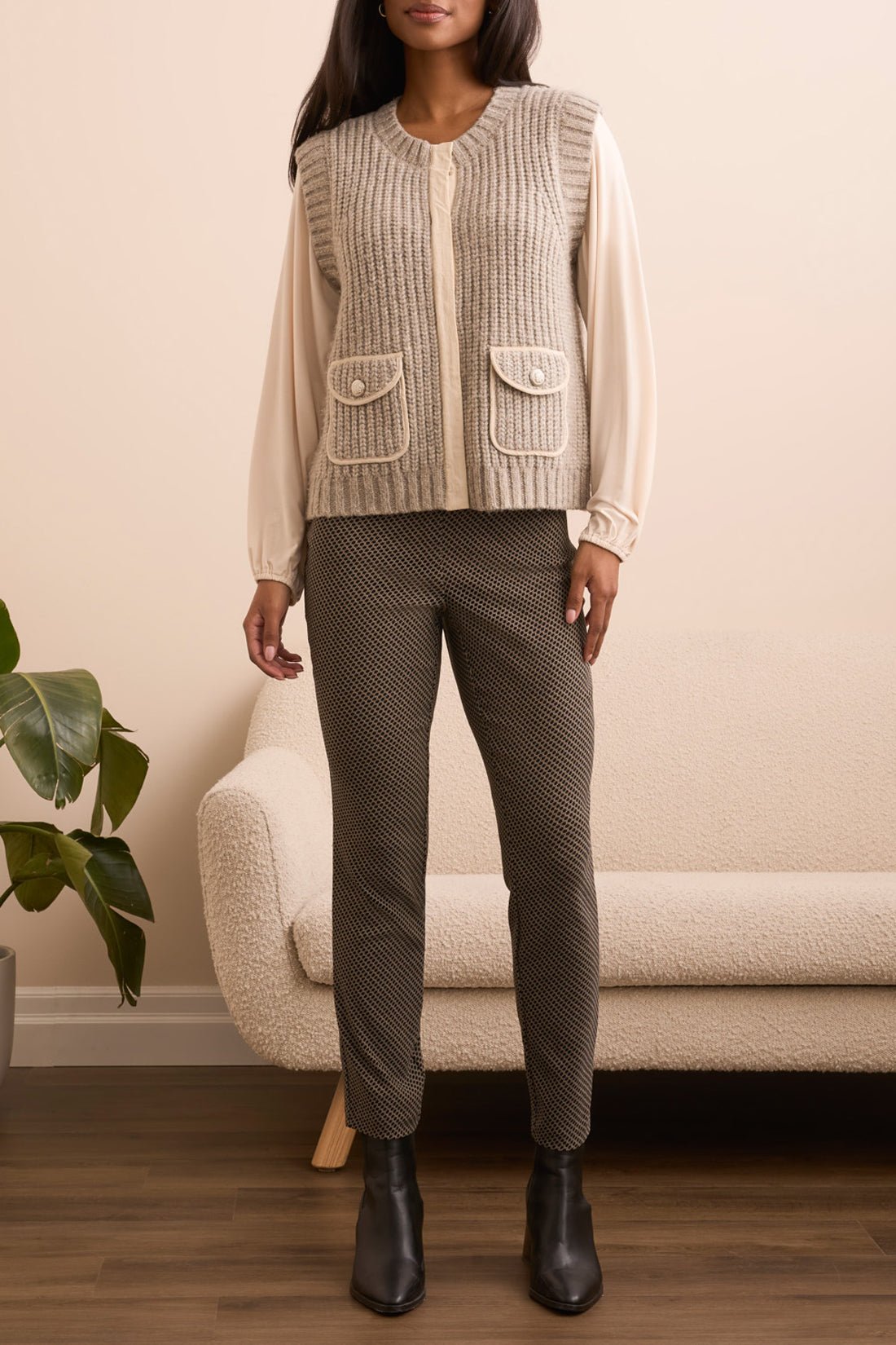 トップス Wrap knit vest - Python トップス Wrap knit vest - Python