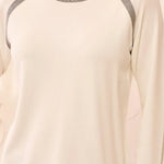 Tribal Soft Long Sleeve Mock Neck Raglan Sweater | Cream - Juli's Wearable Art