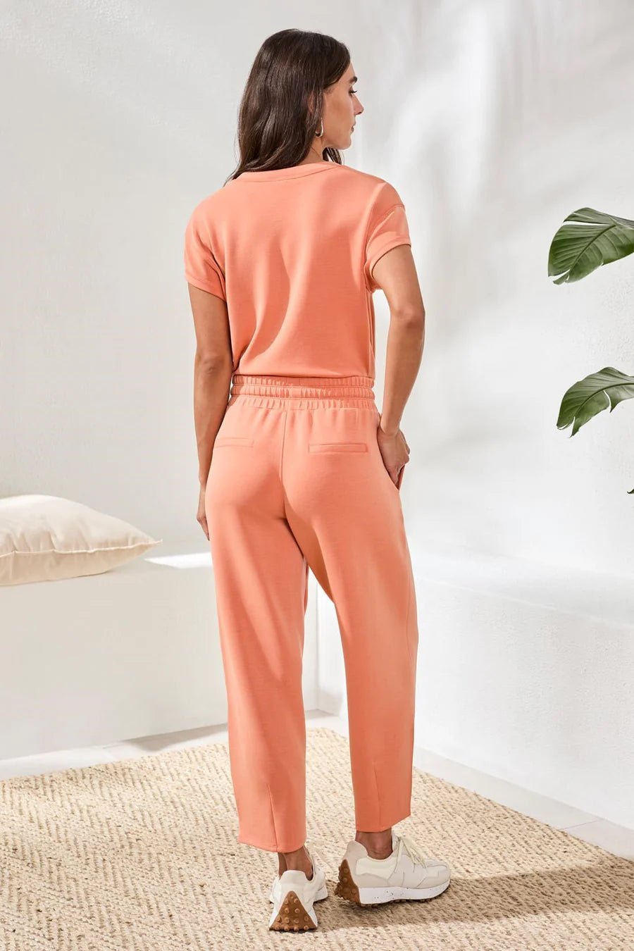 Tribal Soft Modal Barrel - Leg Joggers | Guava Blush - Juli's Wearable Art