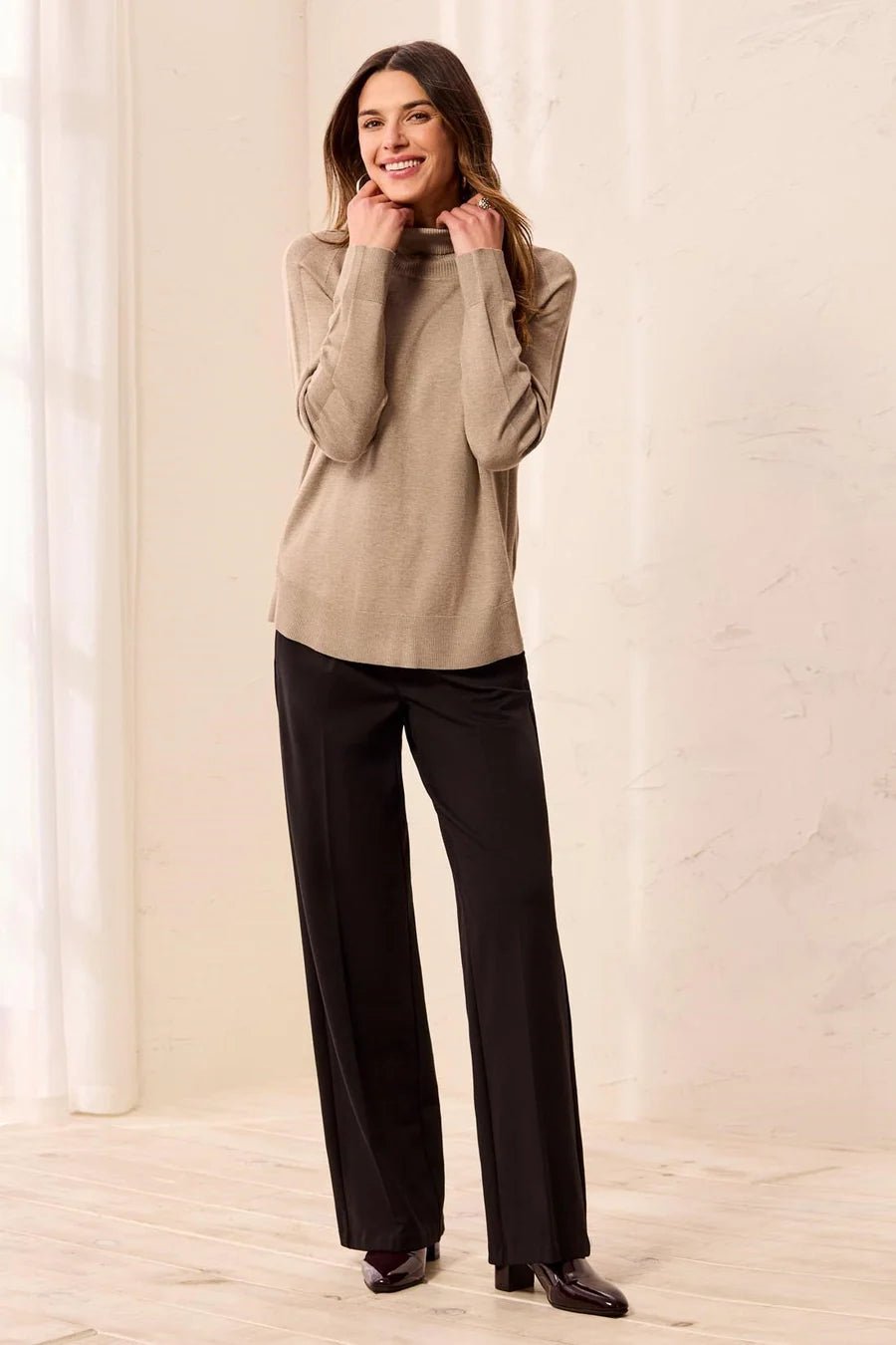 Tribal Soft Viscose Blend Long Sleeve Mock Turtleneck Sweater | Fossil - Juli's Wearable Art