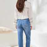 Tribal Sophia Curvy Comfort Stretch Hugging Straight Leg Jeans | Harbor - Juli's Wearable Art