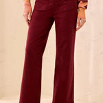 Tribal Sophia Curvy Super Straight Ankle Denim Jeans | Cherry Lacquer - Juli's Wearable Art