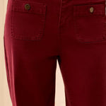 Tribal Sophia Curvy Super Straight Ankle Denim Jeans | Cherry Lacquer - Juli's Wearable Art