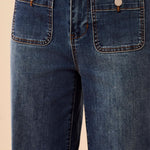 Tribal Sophia Curvy Super Straight Ankle Denim Jeans | Dusk - Juli's Wearable Art