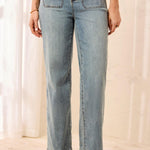 Tribal Sophia Curvy Super Straight Ankle Denim Jeans | Skylight - Juli's Wearable Art
