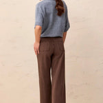 Tribal Sophia Curvy Super Straight Ankle Denim | Saddle Brown - Juli's Wearable Art