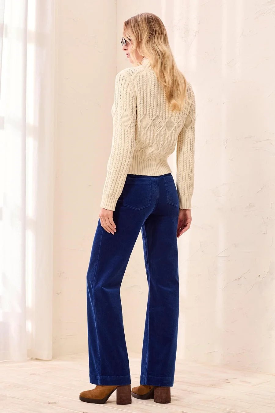Tribal Stretch Corduroy High-Rise Wide Leg Pants | Stellar - Juli's Wearable Art
