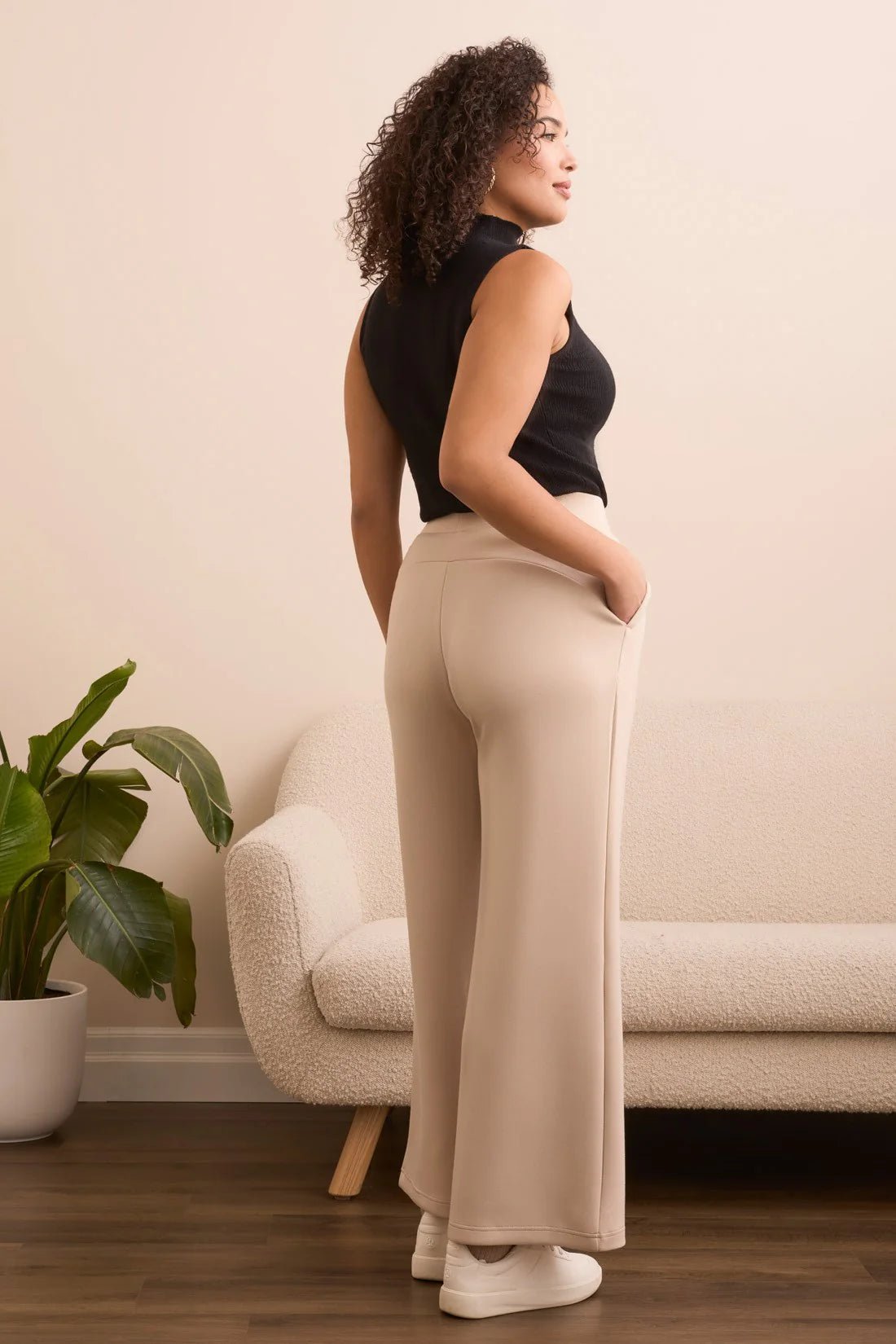 Tribal Techno Lux Wide Leg Pull-On Pants