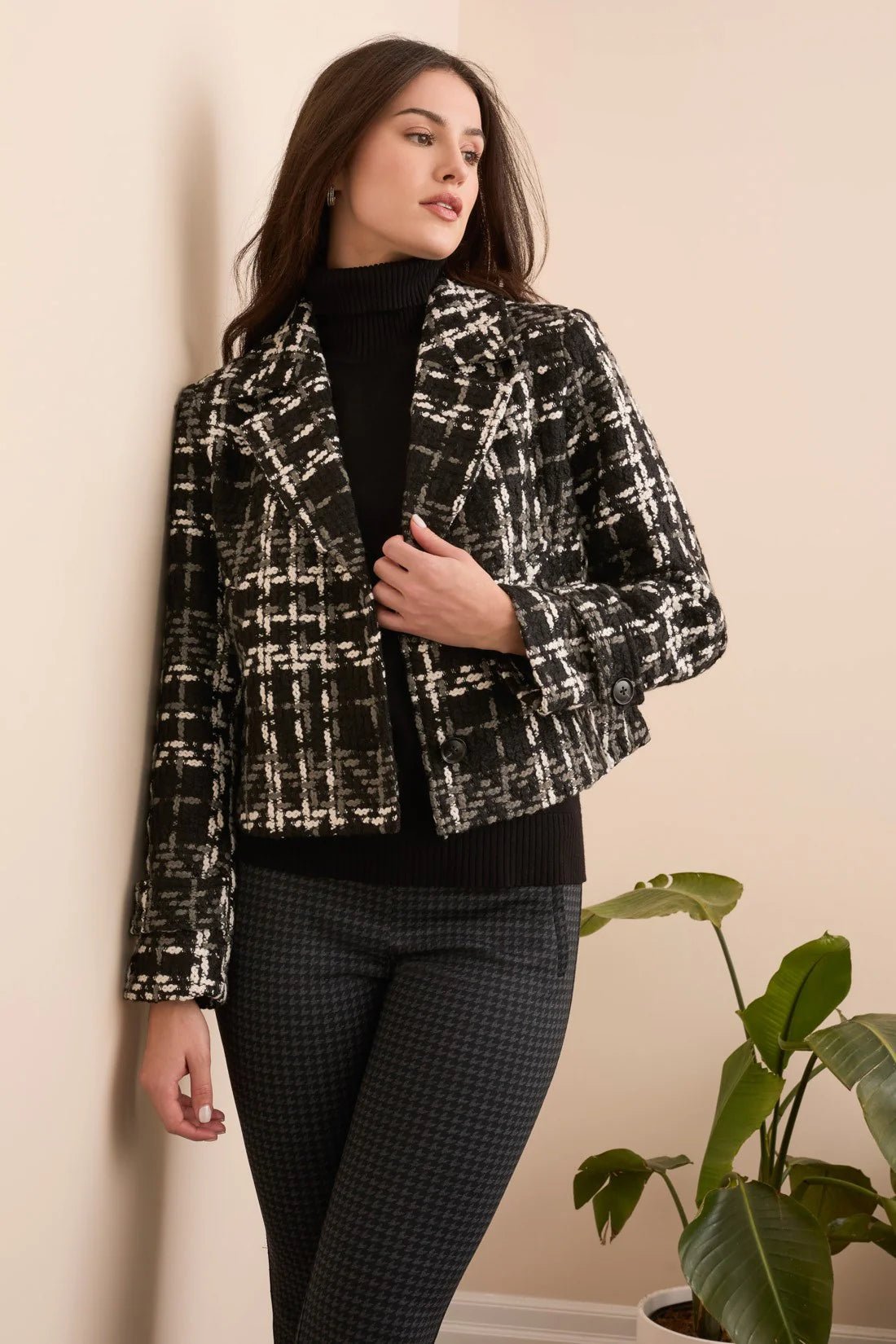 Tribal Tweed Bouclé Chunky Lined Blazer - Juli's Wearable Art