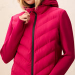 Tribal Water Repellent Hybrid Puffer with Hood | Jazzy - Juli's Wearable Art