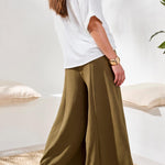 Tribal Wide Leg Flowy Pant | Rain Forest - Juli's Wearable Art