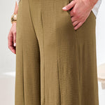 Tribal Wide Leg Flowy Pant | Rain Forest - Juli's Wearable Art