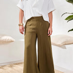 Tribal Wide Leg Flowy Pant | Rain Forest - Juli's Wearable Art