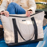 Triple Advisor Travel Bag | Putty Box Quilted - Juli's Wearable Art