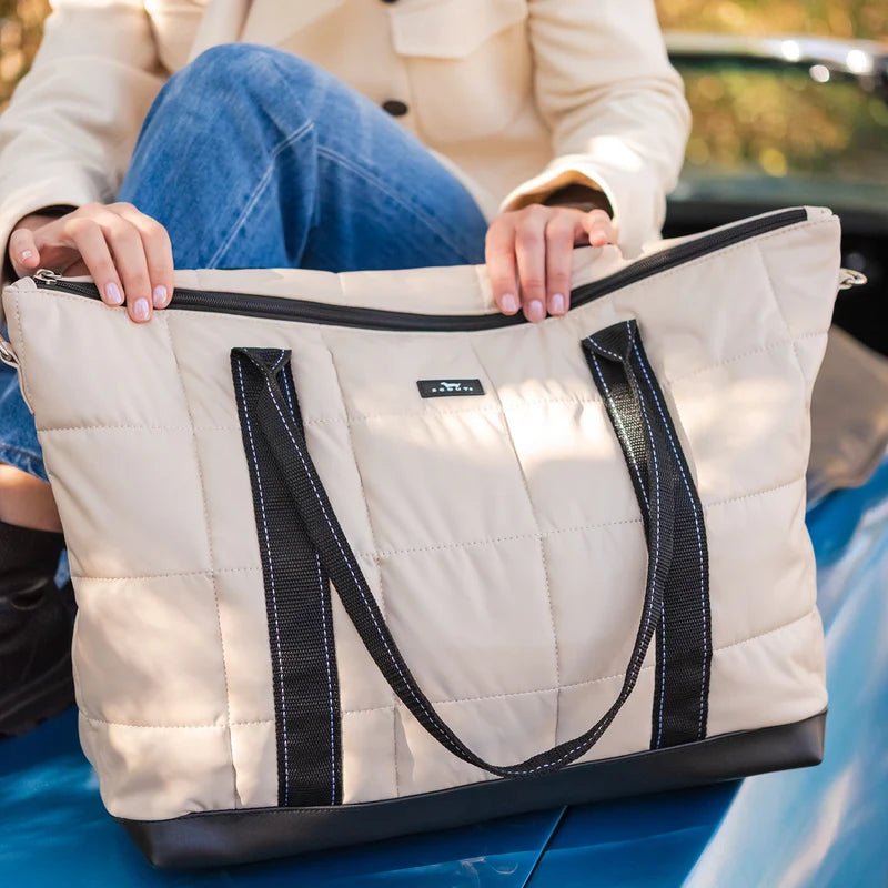 Triple Advisor Travel Bag | Putty Box Quilted