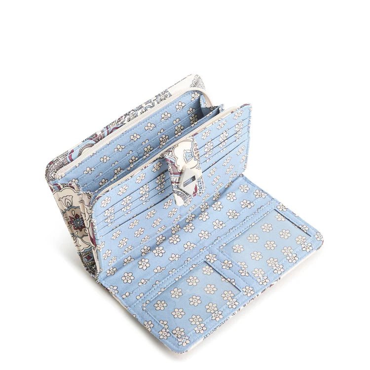 Turnlock Wallet in Premium Cotton | Neutral Rhapsody - Juli's Wearable Art