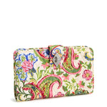 Turnlock Wallet in Premium Cotton | Vibrant Paisley - Juli's Wearable Art