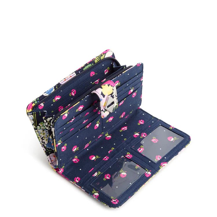 Turnlock Wallet | Premium Cotton | Poppy Fields