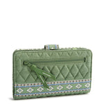 Turnlock Wallet | Premium Cotton | Vineyard Green Chambray - Juli's Wearable Art