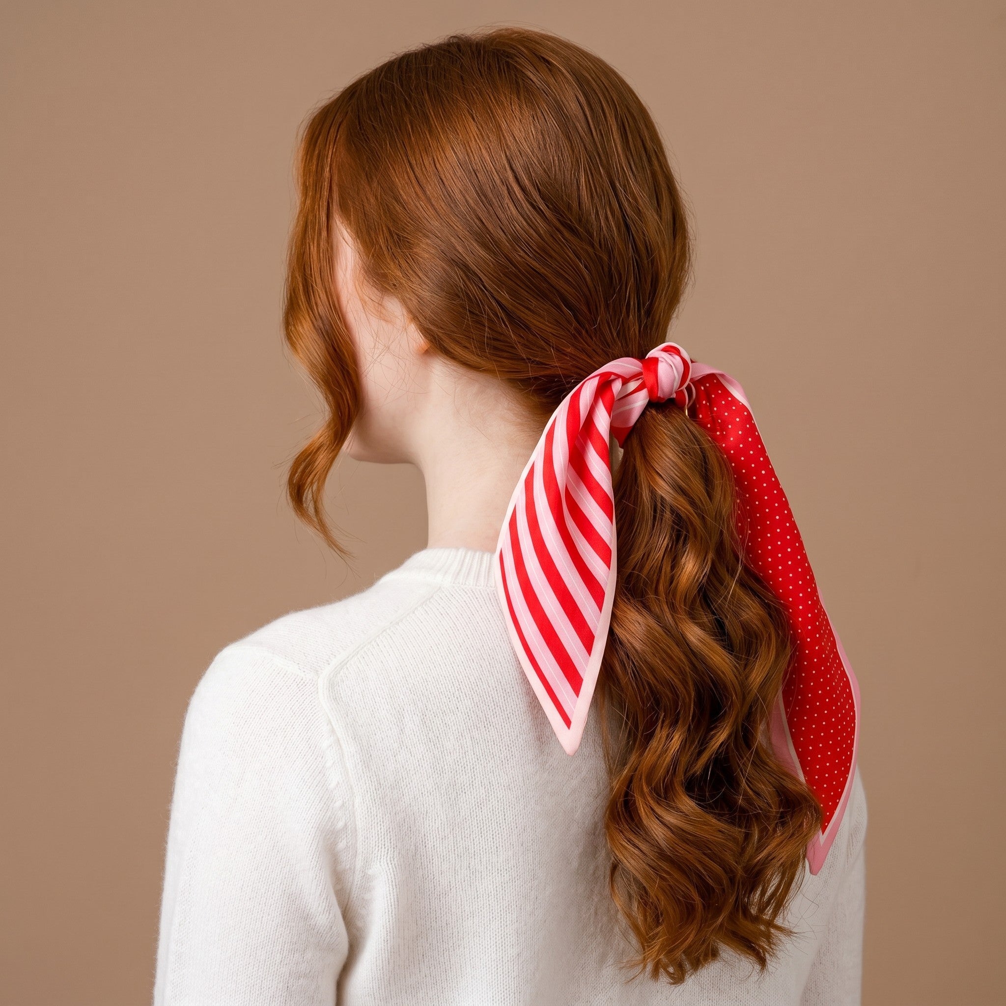 Twirl & Tie Scarf Accessory | Peppermint Stripes