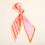 Twirl & Tie Scarf Accessory | Sicily Stripes Pink - Juli's Wearable Art