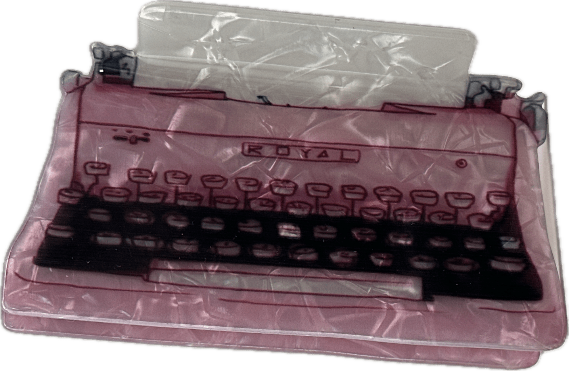 Typewriter Hair Clip
