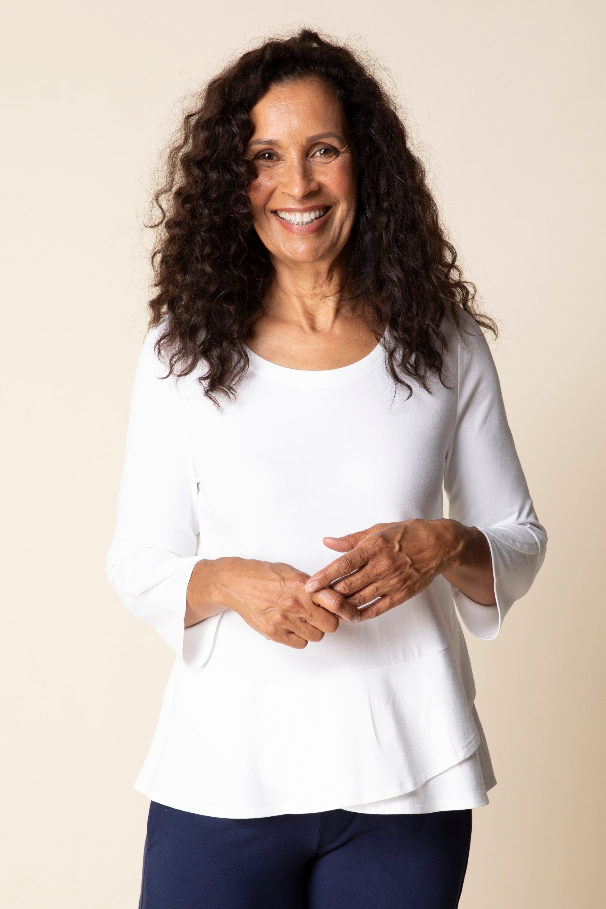 Habitat Core Travel Solid Layered Wrap Top
