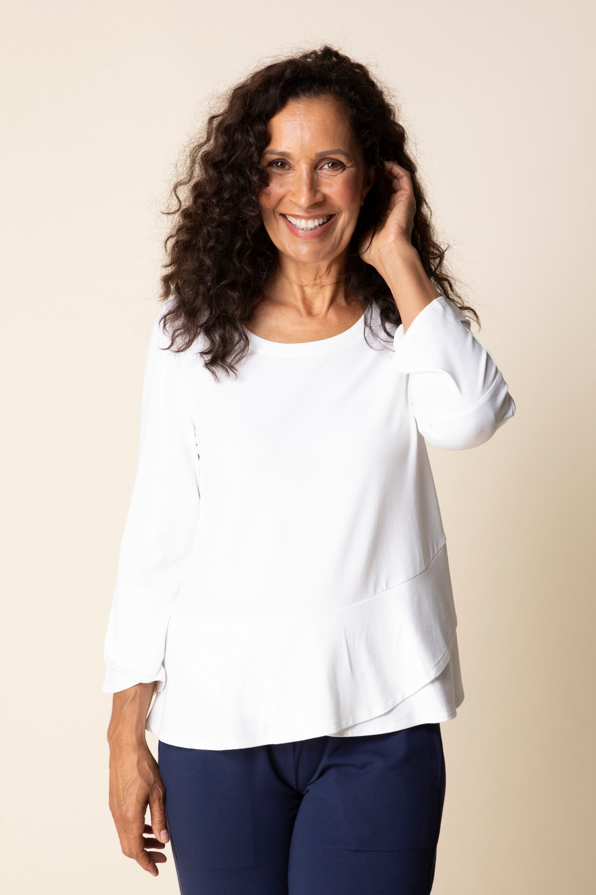 Habitat Core Travel Solid Layered Wrap Top
